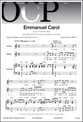 Emmanuel Carol SATB choral sheet music cover